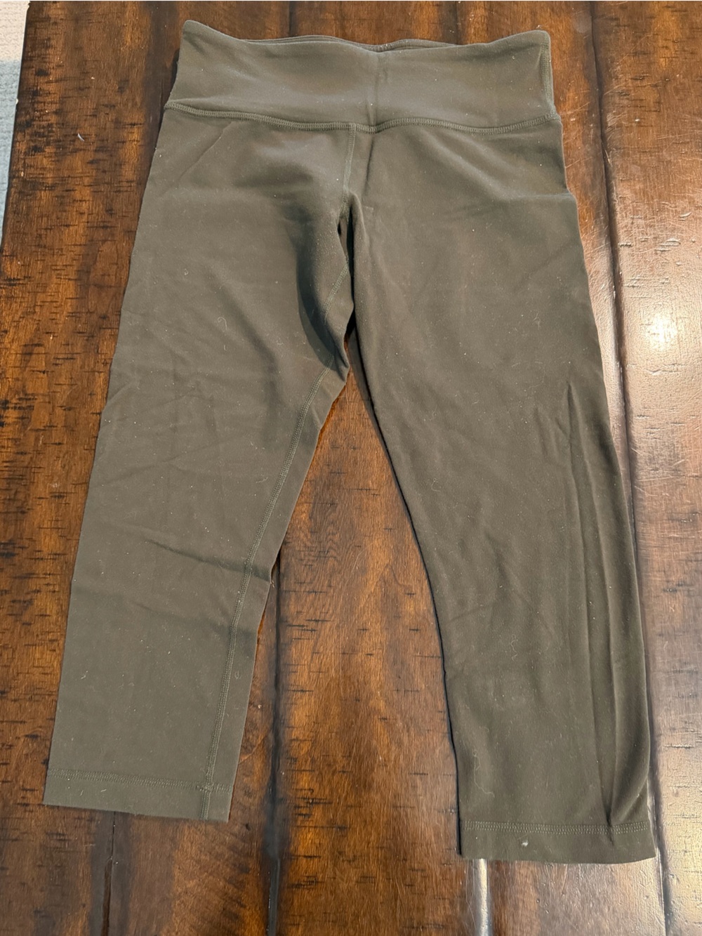 Lululemon luon crop leggings in Olive
